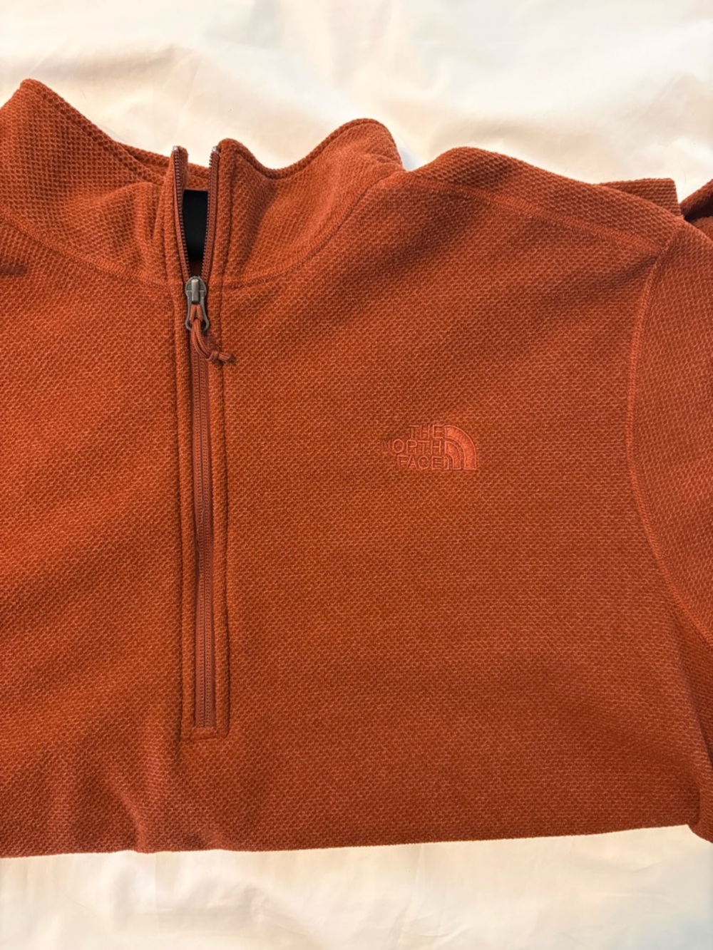 The North Face Men's Half-Zip Sweater - Rust